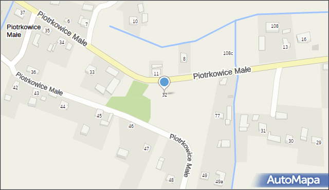 Piotrkowice Małe, Piotrkowice Małe, 32, mapa Piotrkowice Małe