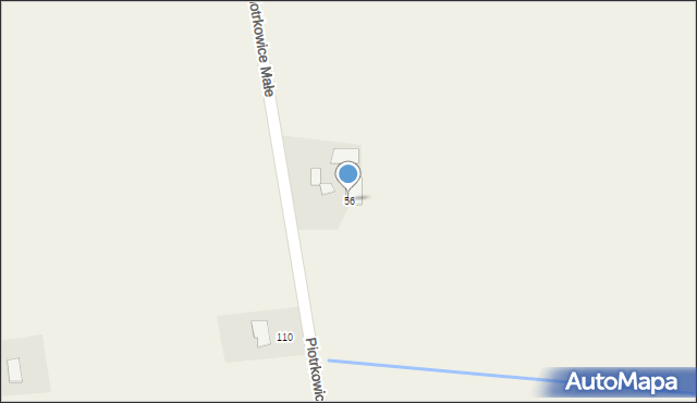 Piotrkowice Małe, Piotrkowice Małe, 56, mapa Piotrkowice Małe