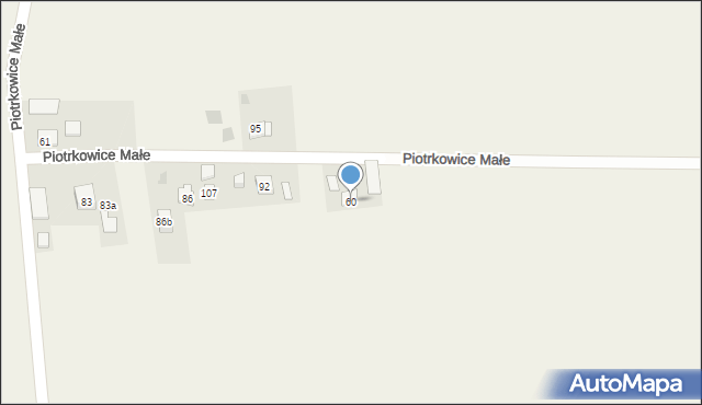 Piotrkowice Małe, Piotrkowice Małe, 60, mapa Piotrkowice Małe