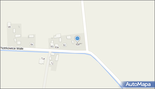 Piotrkowice Małe, Piotrkowice Małe, 62a, mapa Piotrkowice Małe