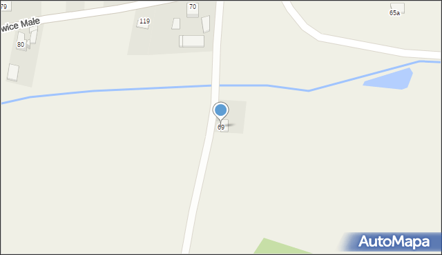 Piotrkowice Małe, Piotrkowice Małe, 69, mapa Piotrkowice Małe