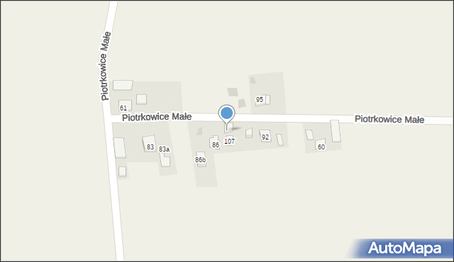 Piotrkowice Małe, Piotrkowice Małe, 86a, mapa Piotrkowice Małe