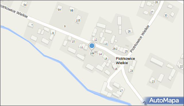 Piotrkowice Wielkie, Piotrkowice Wielkie, 14a, mapa Piotrkowice Wielkie
