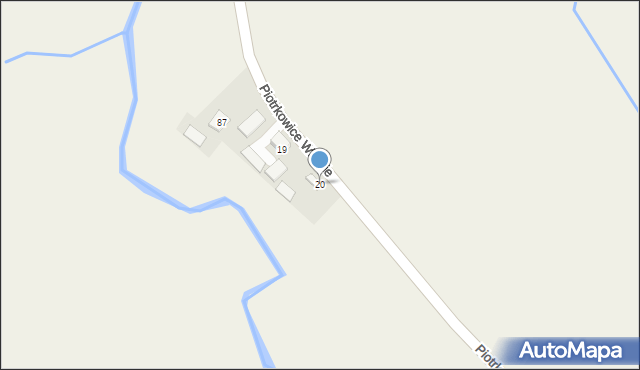 Piotrkowice Wielkie, Piotrkowice Wielkie, 20, mapa Piotrkowice Wielkie