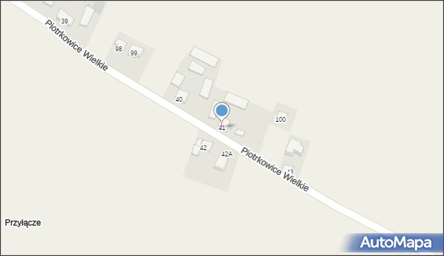 Piotrkowice Wielkie, Piotrkowice Wielkie, 41, mapa Piotrkowice Wielkie
