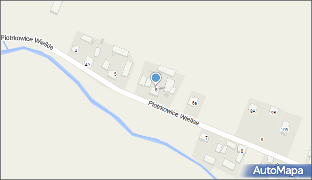 Piotrkowice Wielkie, Piotrkowice Wielkie, 6, mapa Piotrkowice Wielkie