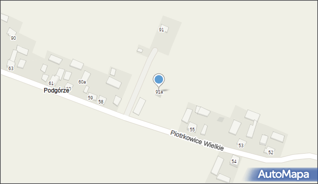 Piotrkowice Wielkie, Piotrkowice Wielkie, 91a, mapa Piotrkowice Wielkie