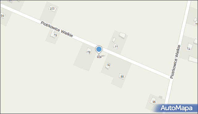 Piotrkowice Wielkie, Piotrkowice Wielkie, 92a, mapa Piotrkowice Wielkie