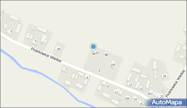 Piotrkowice Wielkie, Piotrkowice Wielkie, 9A, mapa Piotrkowice Wielkie