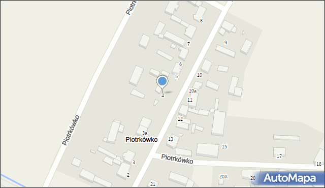 Piotrkówko, Piotrkówko, 4, mapa Piotrkówko