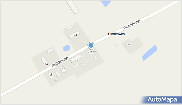 Piotrkówko, Piotrkówko, 10, mapa Piotrkówko