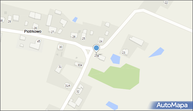 Piotrkowo, Piotrkowo, 23a, mapa Piotrkowo