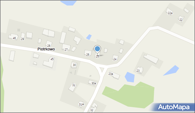 Piotrkowo, Piotrkowo, 25, mapa Piotrkowo