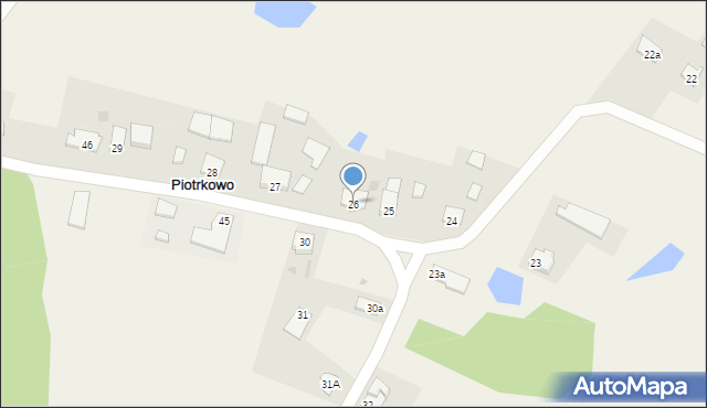 Piotrkowo, Piotrkowo, 26, mapa Piotrkowo