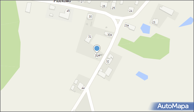 Piotrkowo, Piotrkowo, 31A, mapa Piotrkowo