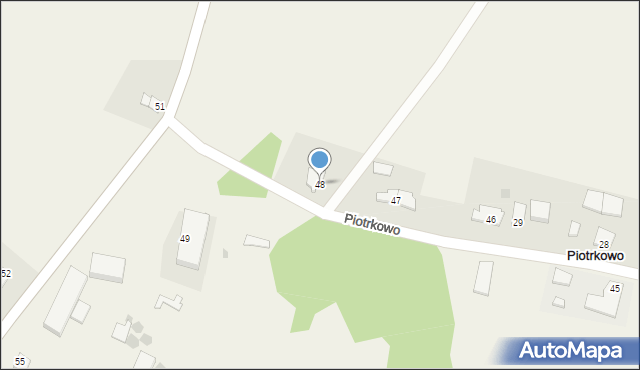 Piotrkowo, Piotrkowo, 48, mapa Piotrkowo