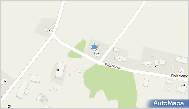 Piotrkowo, Piotrkowo, 48A, mapa Piotrkowo