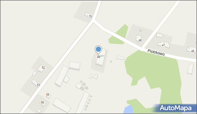 Piotrkowo, Piotrkowo, 49, mapa Piotrkowo
