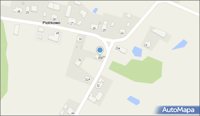 Piotrkowo, Piotrkowo, 30a, mapa Piotrkowo