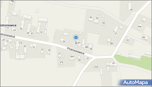 Piotroniowice, Piotroniowice, 36, mapa Piotroniowice