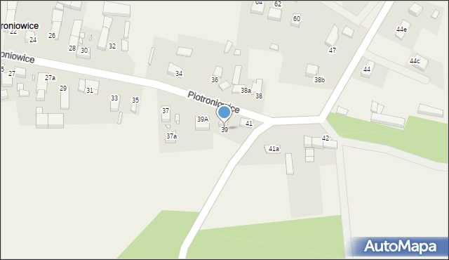 Piotroniowice, Piotroniowice, 39, mapa Piotroniowice