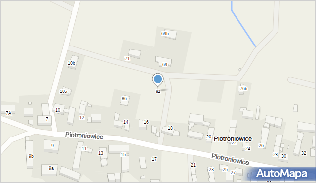 Piotroniowice, Piotroniowice, 82, mapa Piotroniowice