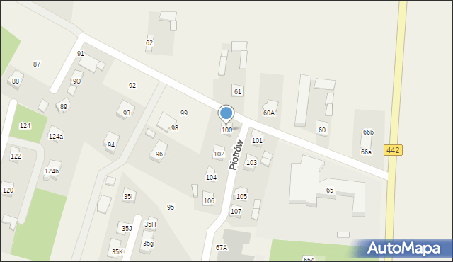 Piotrów, Piotrów, 100, mapa Piotrów