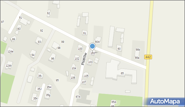 Piotrów, Piotrów, 101, mapa Piotrów