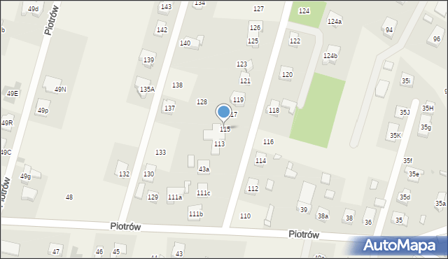 Piotrów, Piotrów, 115, mapa Piotrów