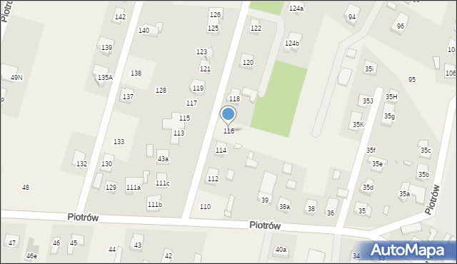 Piotrów, Piotrów, 116, mapa Piotrów