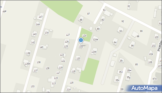 Piotrów, Piotrów, 122, mapa Piotrów