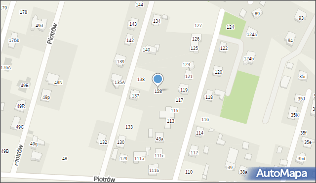 Piotrów, Piotrów, 128, mapa Piotrów