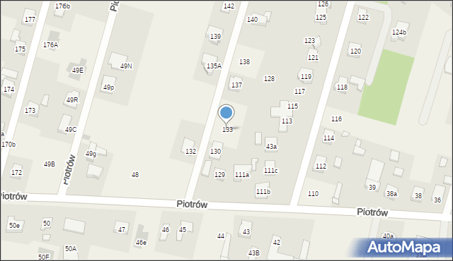 Piotrów, Piotrów, 133, mapa Piotrów