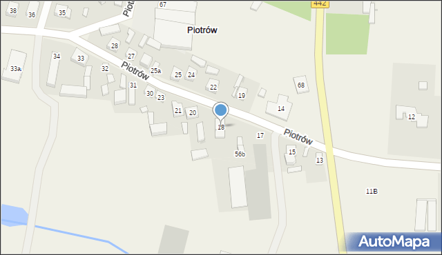 Piotrów, Piotrów, 18, mapa Piotrów