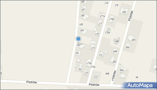 Piotrów, Piotrów, 192, mapa Piotrów