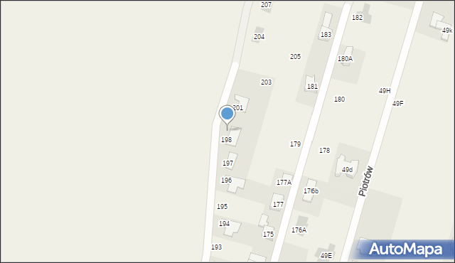 Piotrów, Piotrów, 198A, mapa Piotrów