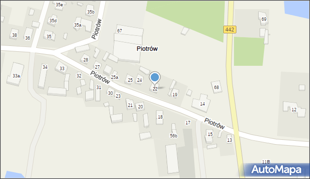 Piotrów, Piotrów, 22, mapa Piotrów