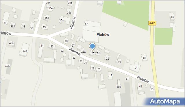 Piotrów, Piotrów, 25, mapa Piotrów