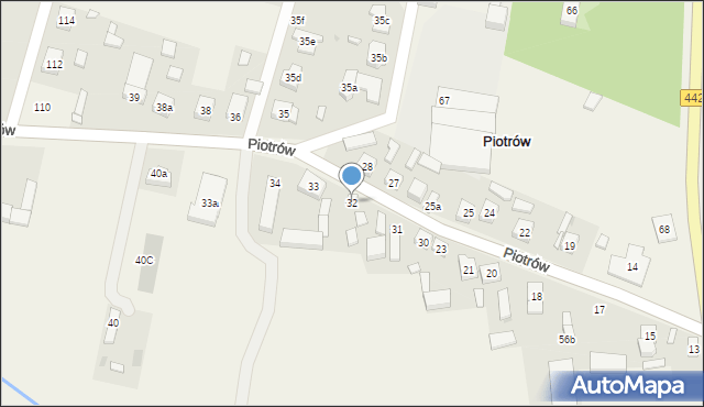 Piotrów, Piotrów, 32, mapa Piotrów