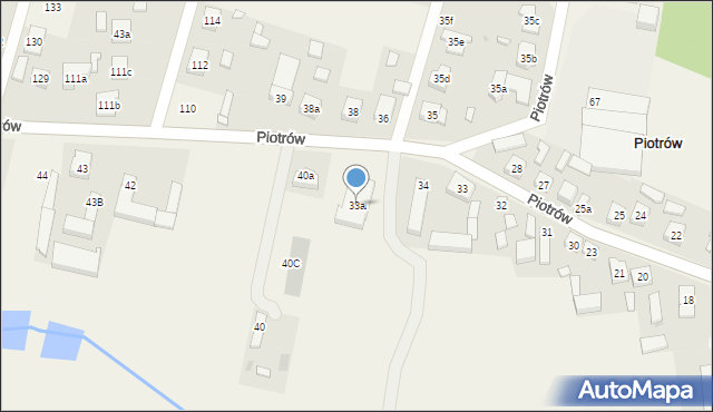 Piotrów, Piotrów, 33a, mapa Piotrów