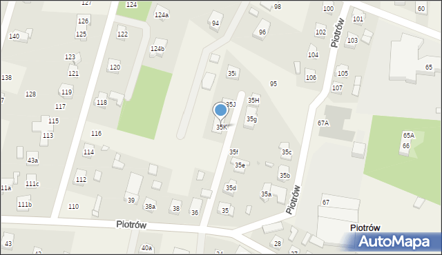 Piotrów, Piotrów, 35K, mapa Piotrów
