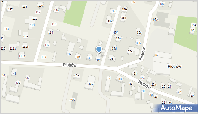 Piotrów, Piotrów, 37, mapa Piotrów