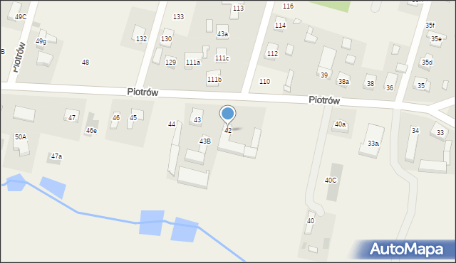 Piotrów, Piotrów, 42, mapa Piotrów