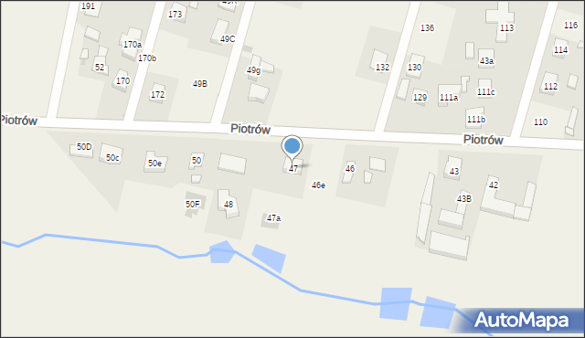 Piotrów, Piotrów, 47, mapa Piotrów