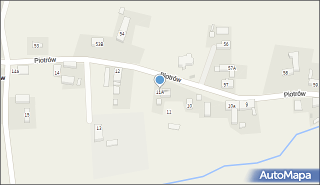 Piotrów, Piotrów, 11A, mapa Piotrów