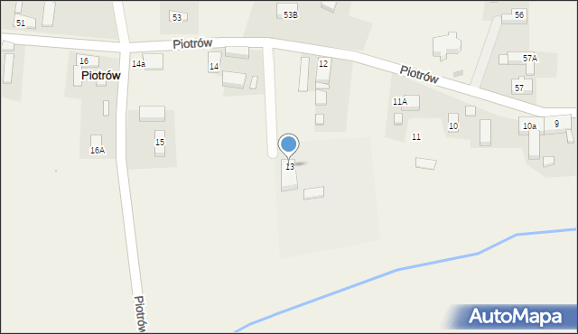 Piotrów, Piotrów, 13, mapa Piotrów