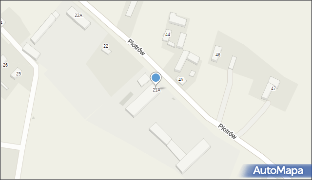 Piotrów, Piotrów, 21A, mapa Piotrów