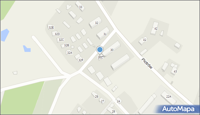 Piotrów, Piotrów, 30C, mapa Piotrów