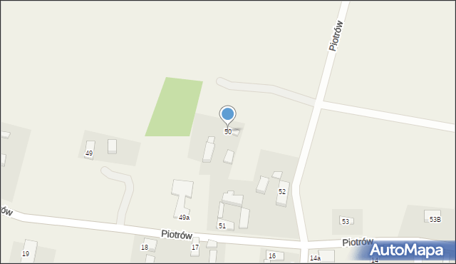 Piotrów, Piotrów, 50, mapa Piotrów