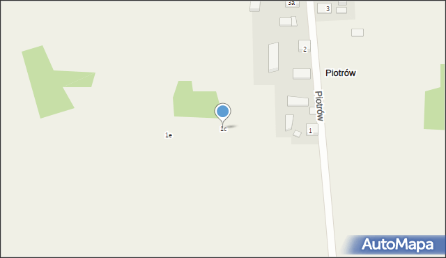 Piotrów, Piotrów, 1c, mapa Piotrów
